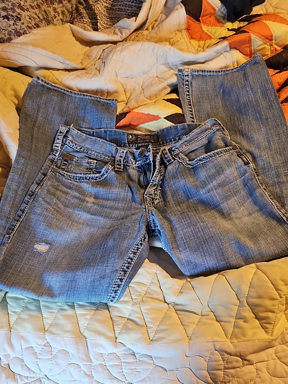 Silver Jeans Boot Cut Denim in Faded Blue
